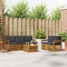 Ensembles de canapés avec coussin 6 pcs Naturel et Anthracite 625577625577