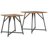 Ensemble de tables d'appoint 2 pcs Bois ancien et noir 625578625578