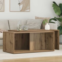 Ensemble de tables basses 2 pcs Chêne artisanal 90 x 48 x 40 cm 625579625579
