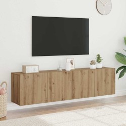 Meubles TV muraux 2 pcs chêne artisanal 80x30x41 cm 625581625581