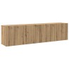 Meubles TV muraux 2 pcs chêne artisanal 80x30x41 cm 625581625581