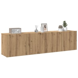 Meubles TV muraux 2 pcs chêne artisanal 80x30x41 cm 625581625581