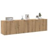 Meubles TV muraux 2 pcs chêne artisanal 80x30x41 cm 625581625581