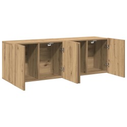 Meubles TV muraux 2 pcs chêne artisanal 80x30x41 cm 625581625581