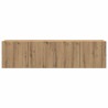 Meubles TV muraux 2 pcs chêne artisanal 80x30x41 cm 625581625581