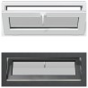 Fenêtre de sous-sol RISOR 110 x 40 cm PVC et verre Anthracite 625586625586