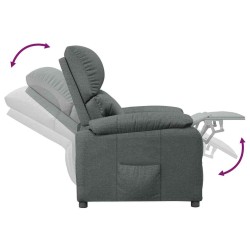 Fauteuil inclinable Gris foncé Tissu 625587625587
