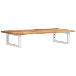 Étagère de vasque murale acier et bois massif d'acacia 625590625590