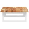 Étagère de vasque murale acier et bois massif d'acacia 625590625590