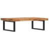 Étagère de vasque murale acier et bois massif d'acacia 625591625591