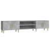 Meuble TV gris béton 180x31,5x40 cm bois d'ingénierie 625594625594