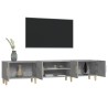 Meuble TV gris béton 180x31,5x40 cm bois d'ingénierie 625594625594