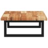 Étagère de vasque murale acier et bois massif d'acacia 625595625595