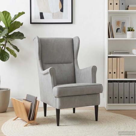 Fauteuil Gris clair Velours 625599625599