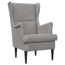 Fauteuil Gris clair Velours 625599625599