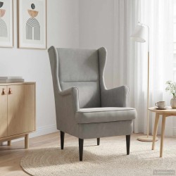 Fauteuil Gris clair Velours 625599625599