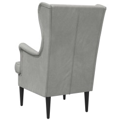 Fauteuil Gris clair Velours 625599625599