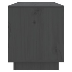 Meuble TV Gris 74x34x40 cm Bois de pin massif 625604625604