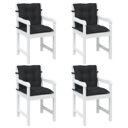 Ensemble de coussins pour chaise à dossier bas 4 pcs 625630625630