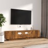 Ensemble de meubles TV avec lumières LED 2 pcs Chêne fumé 625631625631