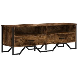 Meuble TV chêne fumé 122x34x41 cm bois d'ingénierie 625641625641