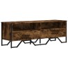 Meuble TV chêne fumé 122x34x41 cm bois d'ingénierie 625641625641