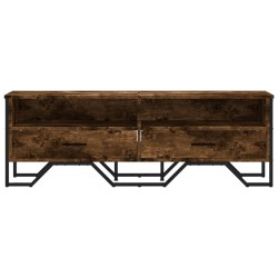 Meuble TV chêne fumé 122x34x41 cm bois d'ingénierie 625641625641