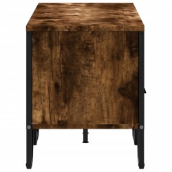 Meuble TV chêne fumé 122x34x41 cm bois d'ingénierie 625641625641