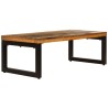 Table basse 100x50x35 cm Bois de récupération solide et acier 625652625652