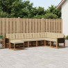 Ensemble de canapés d'extérieur 8 pcs Naturel et Beige 625672625672