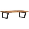 Étagère de vasque murale acier et bois massif d'acacia 625675625675