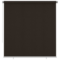 Store roulant d'extérieur 225 (l) x 230 (H) cm marron HDPE 625693625693