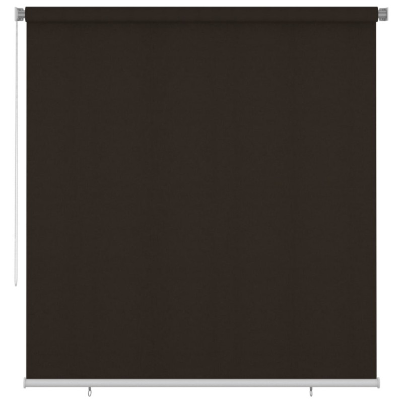 Store roulant d'extérieur 225 (l) x 230 (H) cm marron HDPE 625693625693