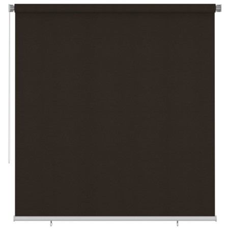 Store roulant d'extérieur 225 (l) x 230 (H) cm marron HDPE 625693625693