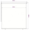 Store roulant d'extérieur 225 (l) x 230 (H) cm marron HDPE 625693625693