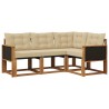 Ensemble de canapés d'extérieur 4 pcs Naturel et Beige 625695625695