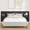 Tête de lit avec armoire 3 pcs Chêne noir Bois d'ingénierie 625698625698