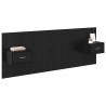 Tête de lit avec armoire 3 pcs Chêne noir Bois d'ingénierie 625698625698