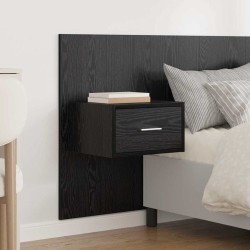 Tête de lit avec armoire 3 pcs Chêne noir Bois d'ingénierie 625698625698