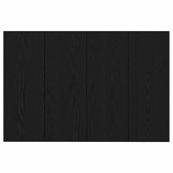 Tête de lit avec armoire 3 pcs Chêne noir Bois d'ingénierie 625698625698