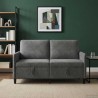 Sofa avec rangement Gris foncé 152 x 78 x 87 cm Polyester 625703625703