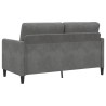 Sofa avec rangement Gris foncé 152 x 78 x 87 cm Polyester 625703625703