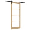 Porte coulissante ORKDAL Naturel et Noir 93 x 232 cm 625704625704