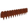 Bordure de Pelouse 20 pcs 103 x 25 cm Acier Rouillé 625707625707