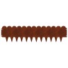Bordure de Pelouse 20 pcs 103 x 25 cm Acier Rouillé 625707625707