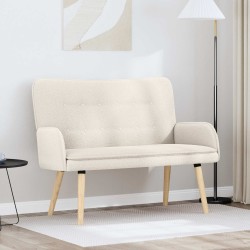 Sofa 2 places Crème 115 x 61 x 87 cm Bouclé 625710625710
