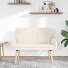 Sofa 2 places Crème 115 x 61 x 87 cm Bouclé 625710625710