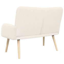 Sofa 2 places Crème 115 x 61 x 87 cm Bouclé 625710625710