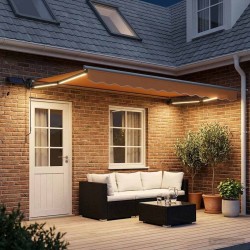 Store rétractable manuel avec LEDs Sable 625721625721