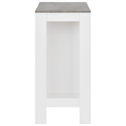 Table de bar avec étagère Blanc 110x50x103 cm 625727625727